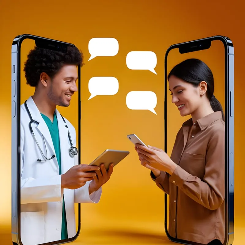 Ilustración del servicio Chatbots E IA